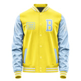 Custom Light Yellow Light Blue Jacket JA262608261818080818