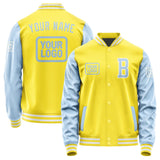 Custom Light Yellow Light Blue Jacket JA262608261818080818