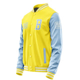 Custom Light Yellow Light Blue Jacket JA262608261818080818