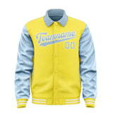 Custom Light Yellow Light Blue Jacket