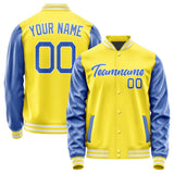Custom Light Yellow Sky Blue Jacket