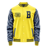 Custom Light Yellow Blue Jacket JA262610261717101017