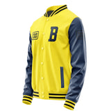 Custom Light Yellow Blue Jacket JA262610261717101017