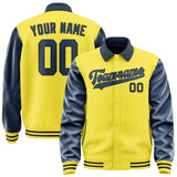 Custom Light Yellow Blue Jacket