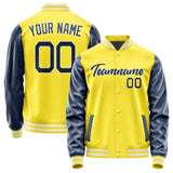 Custom Light Yellow Blue Jacket