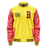 Custom Light Yellow Orange Red Jacket JA262612261717121217