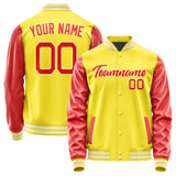 Custom Light Yellow Orange Red Jacket