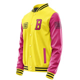 Custom Light Yellow Pink Jacket JA262613261717131317