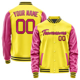 Custom Light Yellow Pink Jacket JA2626132617B21713