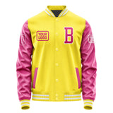 Custom Light Yellow Pink Jacket JA262613261818131318