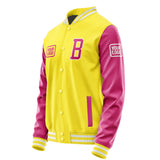 Custom Light Yellow Pink Jacket JA262613261818131318