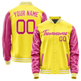 Custom Light Yellow Pink Jacket