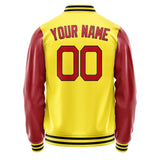 Custom Light Yellow Red Jacket JA2626142617B21714