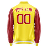 Custom Light Yellow Red Jacket JA2626142618B21814