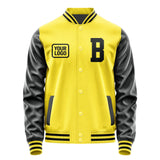 Custom Light Yellow Black Jacket JA262617261717171717