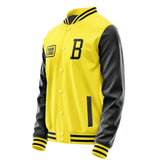 Custom Light Yellow Black Jacket JA262617261717171717