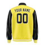 Custom Light Yellow Black Jacket