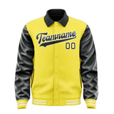 Custom Light Yellow Black Jacket
