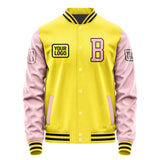 Custom Light Yellow Light Pink Jacket JA262621261717212117