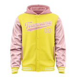 Custom Light Yellow Light Pink Jacket