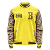 Custom Light Yellow Khaki Jacket JA262622261717222217