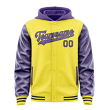 Custom Light Yellow Light Purple Jacket