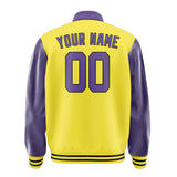 Custom Light Yellow Light Purple Jacket