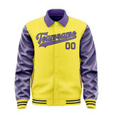 Custom Light Yellow Light Purple Jacket