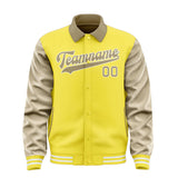 Custom Light Yellow Light Khaki Jacket
