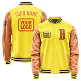 Custom Light Yellow Orange Jacket JA262628261717282817