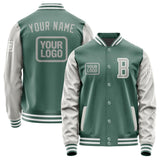 Custom Blue Green Gray Jacket JA272704271818040418