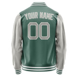 Custom Blue Green Gray Jacket JA2727042718B21804