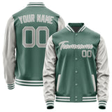 Custom Blue Green Gray Jacket JA2727042718B21804