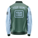 Custom Blue Green Light Blue Jacket JA272708271717080817