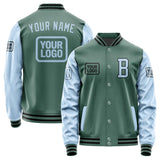 Custom Blue Green Light Blue Jacket JA272708271717080817