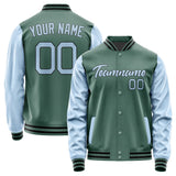 Custom Blue Green Light Blue Jacket JA2727082717B21708