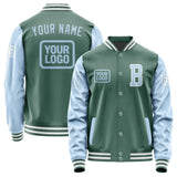 Custom Blue Green Light Blue Jacket JA272708271818080818