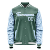 Custom Blue Green Light Blue Jacket JA2727082718B21808