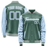 Custom Blue Green Light Blue Jacket JA2727082718B21808