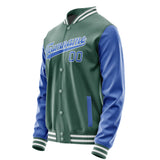 Custom Blue Green Sky Blue Jacket JA2727092718B31809