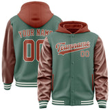 Custom Blue Green Coral Red Jacket