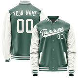 Custom Blue Green White Jacket JA2727182718B31818