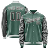 Custom Blue Green Dark Grey Jacket JA2727202718B31820