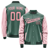 Custom Blue Green Light Pink Jacket JA2727212717B31721