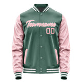 Custom Blue Green Light Pink Jacket JA2727212718B21821