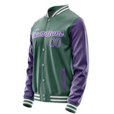 Custom Blue Green Light Purple Jacket JA2727232718B21823