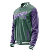 Custom Blue Green Light Purple Jacket JA2727232718B31823