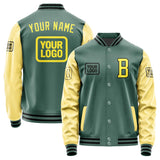 Custom Blue Green Light Yellow Jacket JA272726271717262617