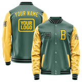 Custom Blue Green Gold Jacket JA272730271717303017