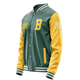 Custom Blue Green Gold Jacket JA272730271818303018